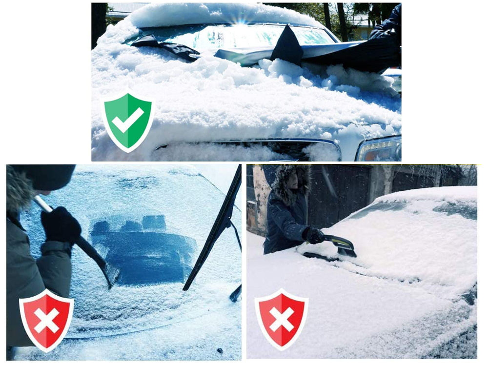 Protectie parbriz cu 2 fete, pentru vara si iarna [5]