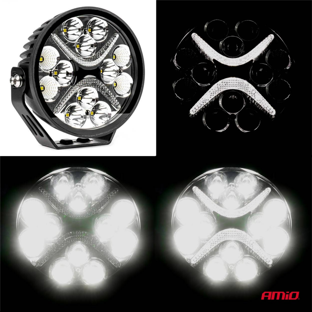 Proiector Led PRO SERIES , Ledbar, Led Bar cu pozitie , 54W 7200lm 9-36V, 14x14cm [5]