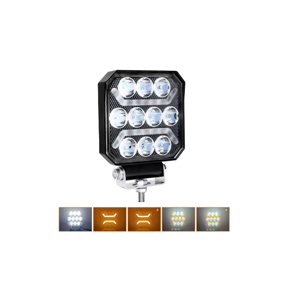 Proiector Led, Ledbar, Led Bar cu pozitie , Proiector lampa lucru LED alb 38W cu lumina de zi  si functie stroboscopica [2]
