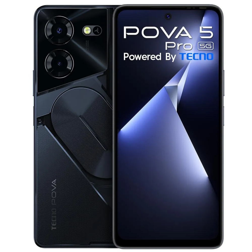 Telefon mobil Dual SIM TECNO POVA 5 Pro 5G, 256 GB + 8 GB RAM, Dark Illusion [2]