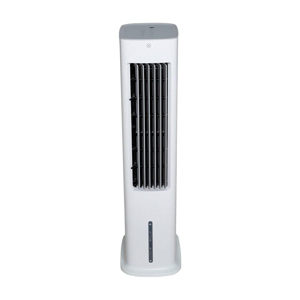 Racitor de aer turn Equation Cube, 55 W, rezervor 5 L, H 85 cm, 3 viteze, alb/ Ventilator [9]