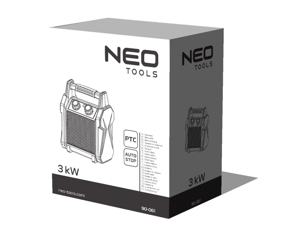 Radiator electric, Calorifer electric, Incalzitor electric ceramica, 3000W [2]