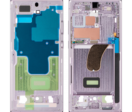 Rama / Carcasa / Mijloc, ecran Samsung Galaxy S23 Ultra, Original Service Pack, Lavender [1]