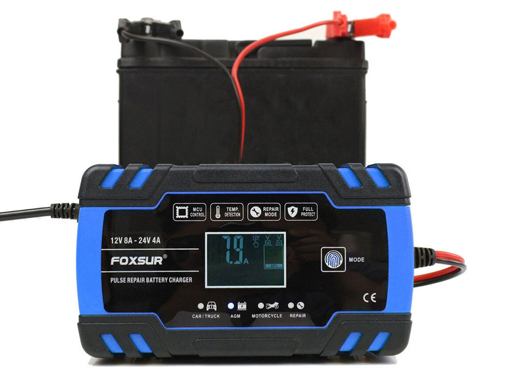 Redresor Auto  Încarcator baterii auto, 12-24V Inteligent cu functie reparare baterie (încărcător baterie auto) atv canam polaris cf moto [2]