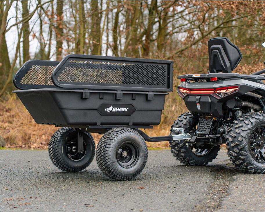Remorcă ATV SHARK Garden 300 S Black 300 kg Basculabilă cu Laterale [2]