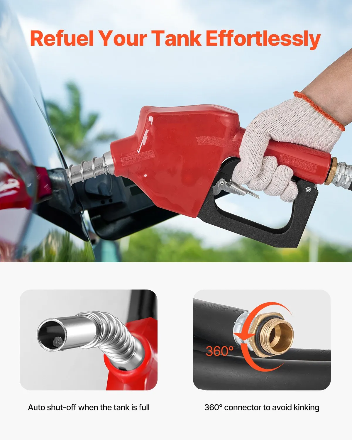 Rezervor Combustibil Mobil 220L Benzină Motorină cu Pompă 12V [3]