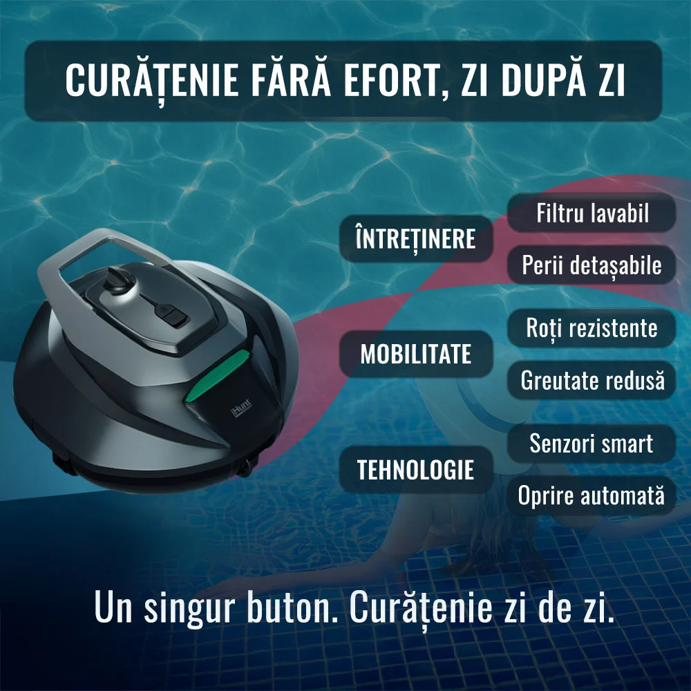 robot curatare piscina ihunt bro robo pool cleaner p5 aspirator automat piscina [3]