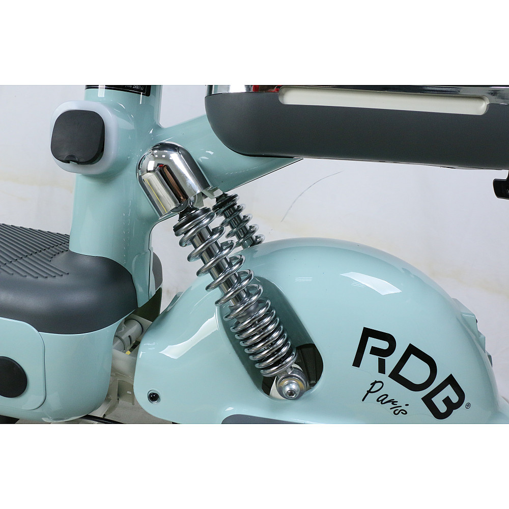 Scuter Electric PARIS, 600W, fara permis, 48V 20Ah, 25km/h, Blue [3]