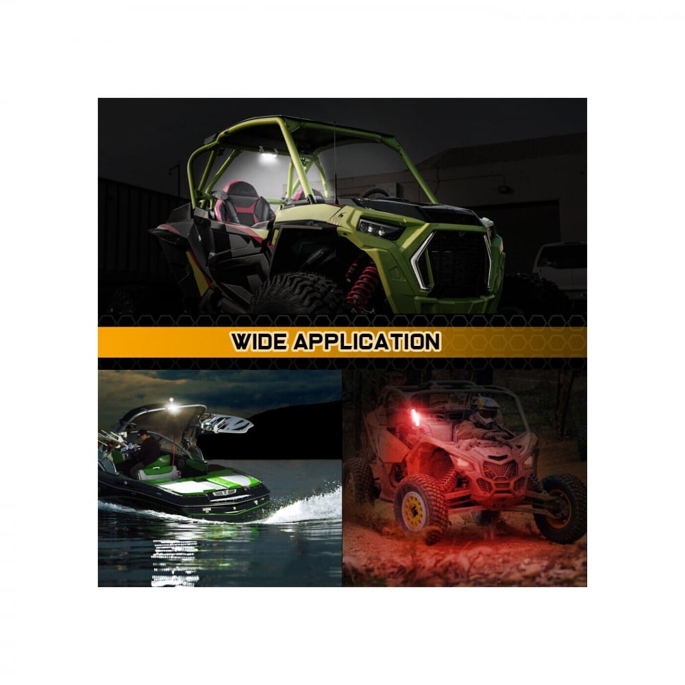 Lampa LED iluminat cabina UTV / ATV / JEEP / BARCA cu acumulator reincarcabil, Lumina cabina , Maverick, Rzr, Can am, Polaris, Cf Moto, Segway [8]