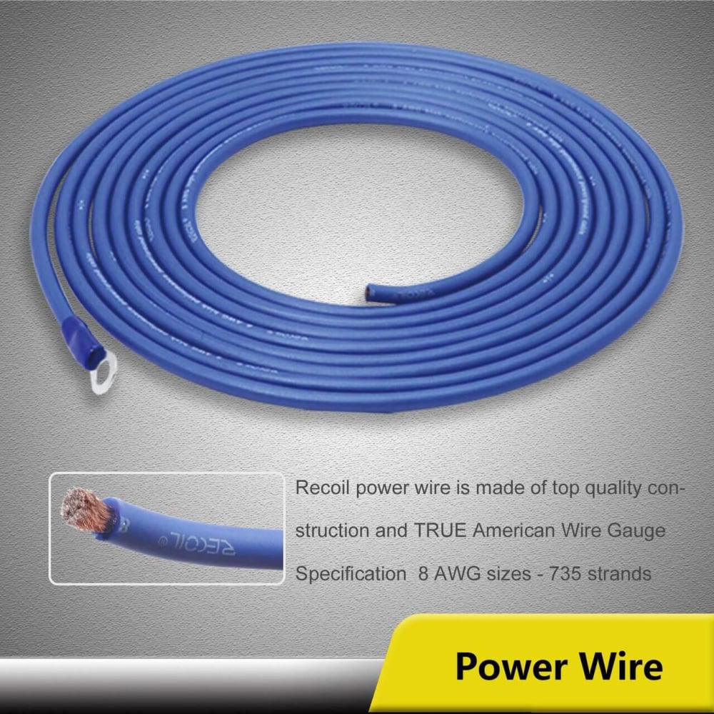 Set cablu si siguranta pentru amplificator auto subwoofer activ [2]