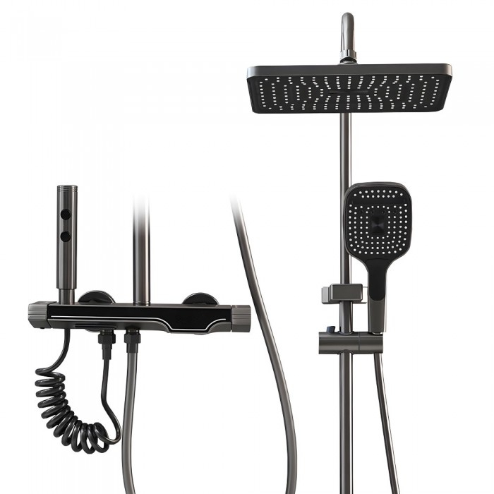 Set de duș smart, iHunt C56, Display LED, afișaj digital, 4 moduri de curgere, ajustabil/ panou dus [3]