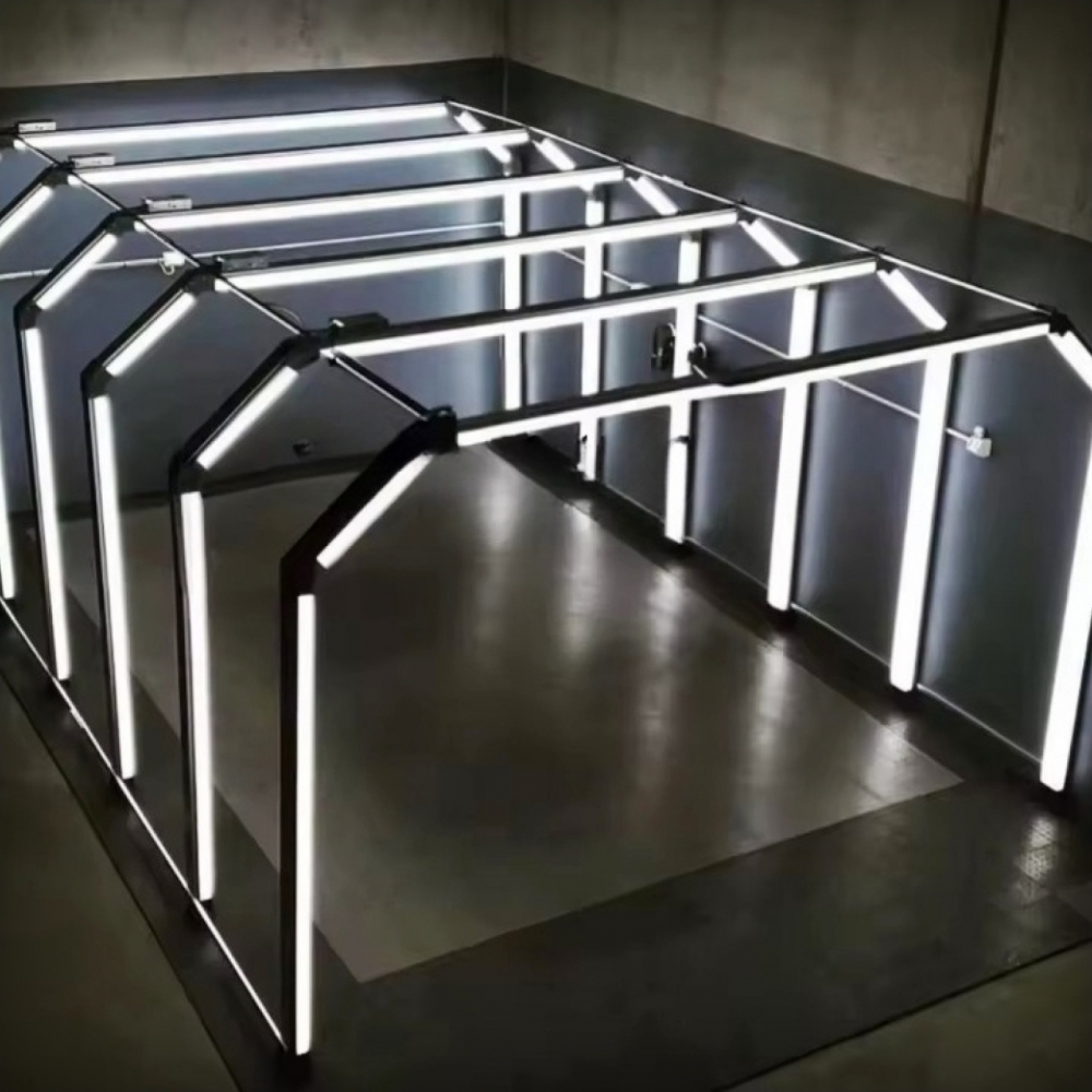 Tunel LED detailing auto 1470W, 6000K alb rece, 4000x5244 mm/ Lumini Garaj [5]