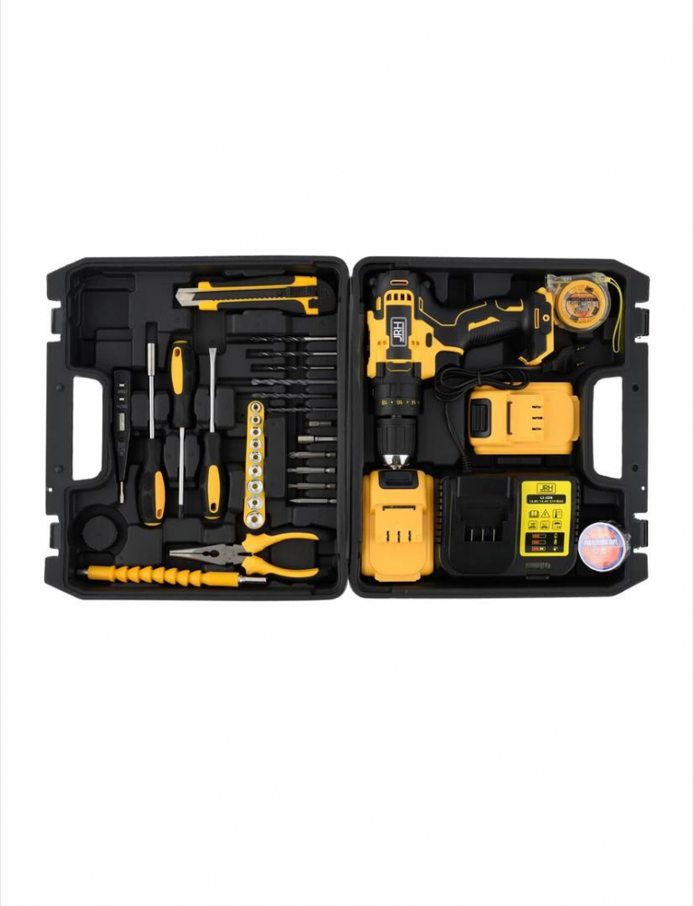 Set masina de gaurit si insurubat, Trusa completa, Extra accesorii 30 piese, 2 acumulatori 36V [3]