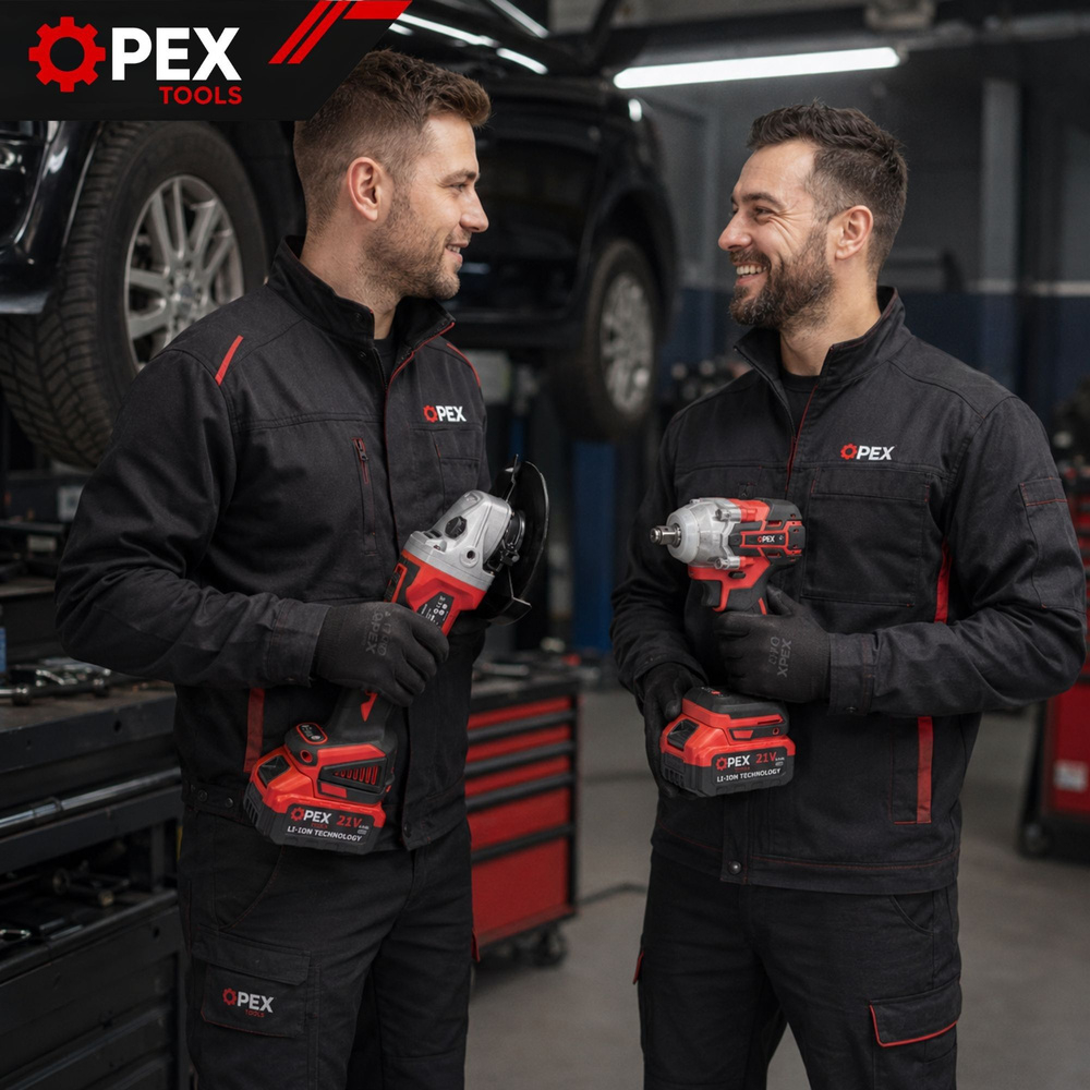Set Profesional 2 în 1 Polizor Unghiular + Cheie de Impact cu Acumulator [3]
