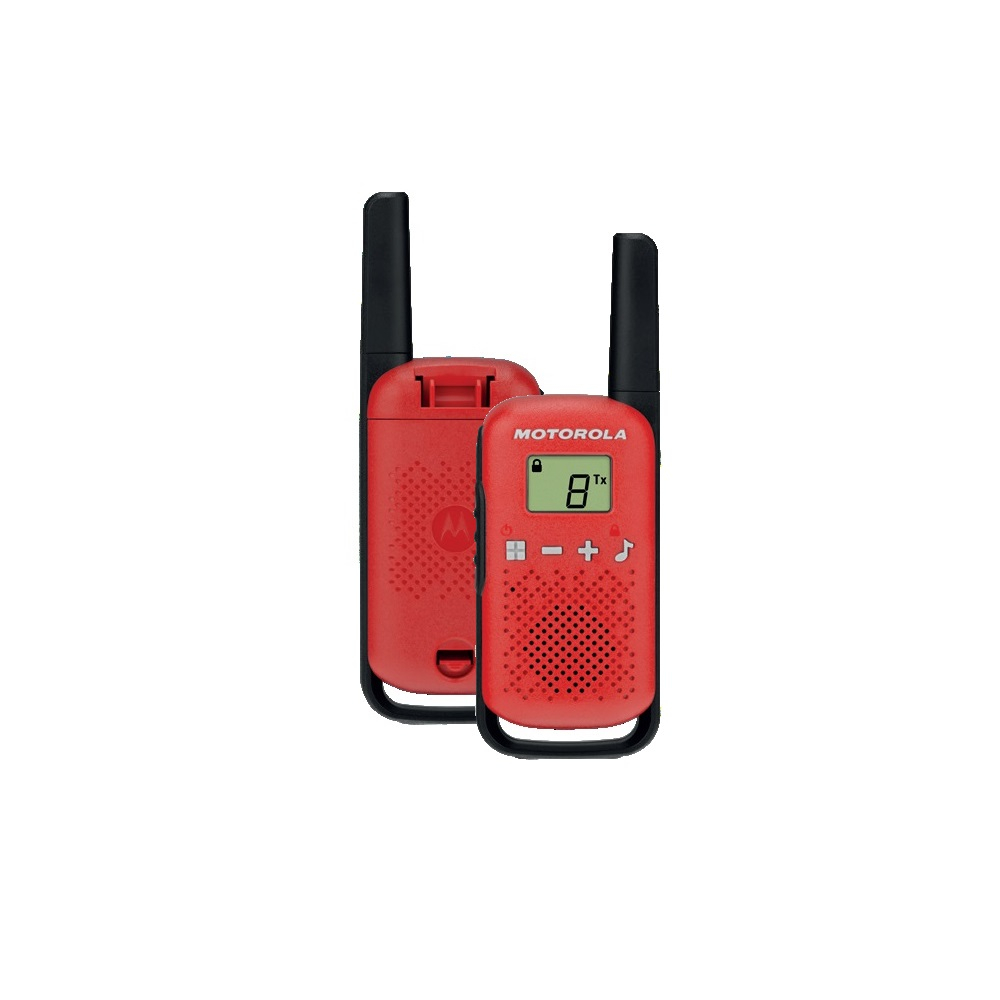 Set statie comunicatie Motorola Talkabout T42 Walkie Talkie, 2bucati, Red [3]