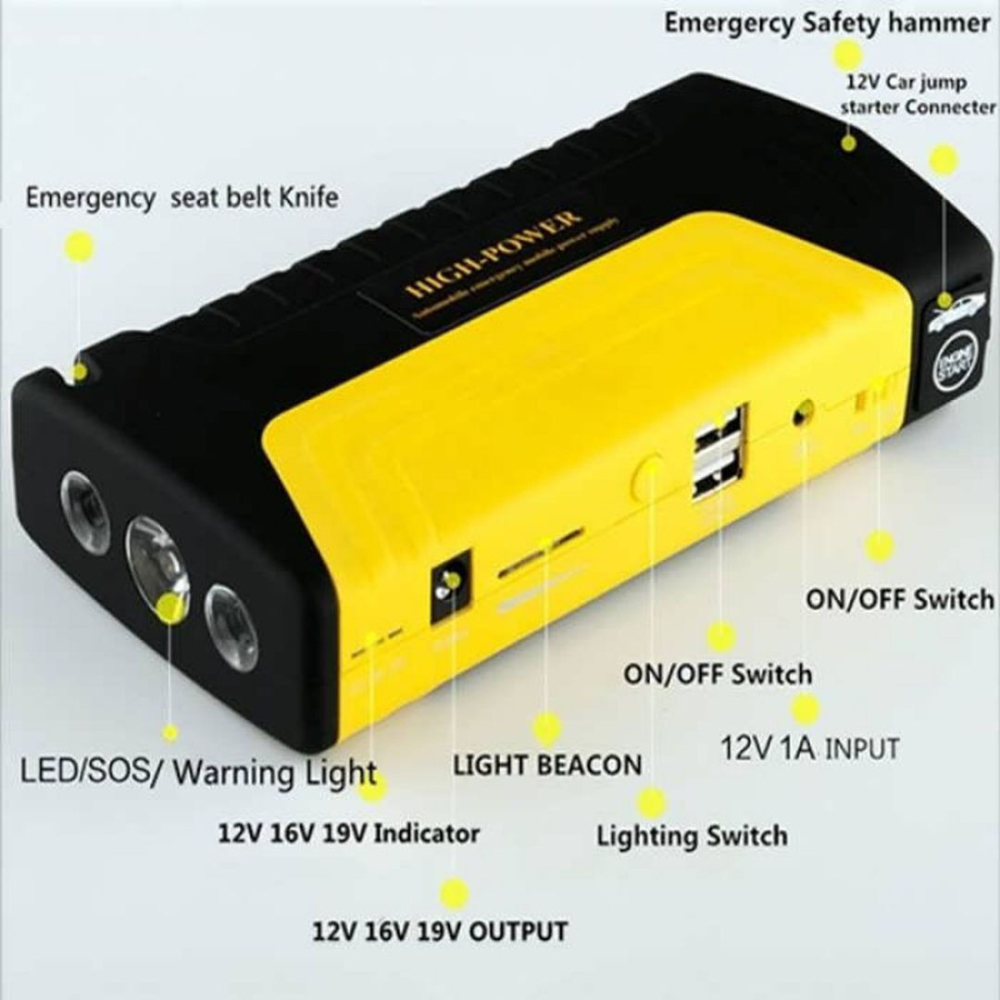 Starter auto 12V 16800mAh 350A, Power Bank | Moka GSM [4]
