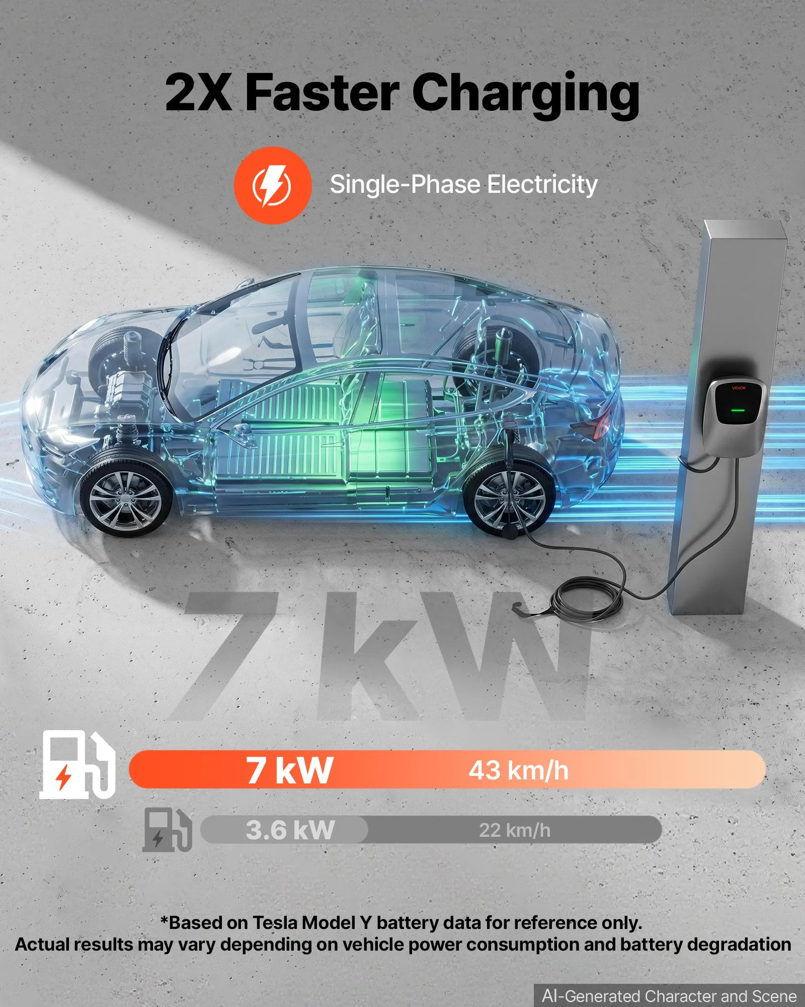 Stație Încărcare Mașină Electrică 7kW Monofazică Type 2 32A WiFi 5m IP65 [4]
