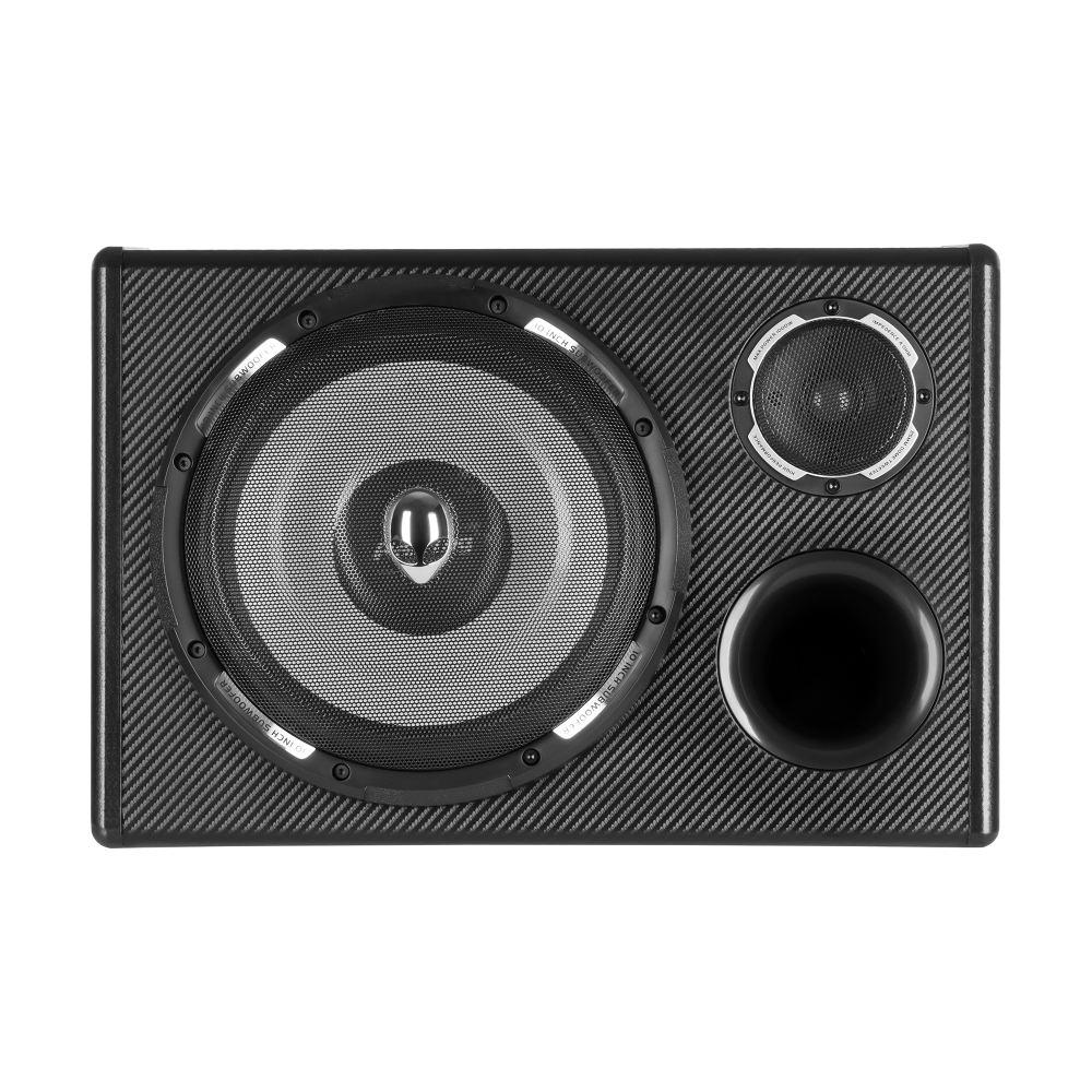 Subwoofer Auto Activ Peiying PY250QA 10 Inch 200W cu Amplificator Încorporat și Incintă Bass Reflex [3]