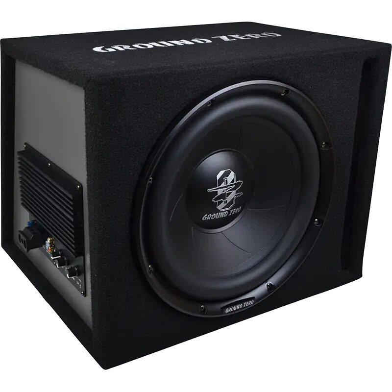 Subwoofer auto cu amplificator Ground Zero ,30CM (12″), 300w [1]