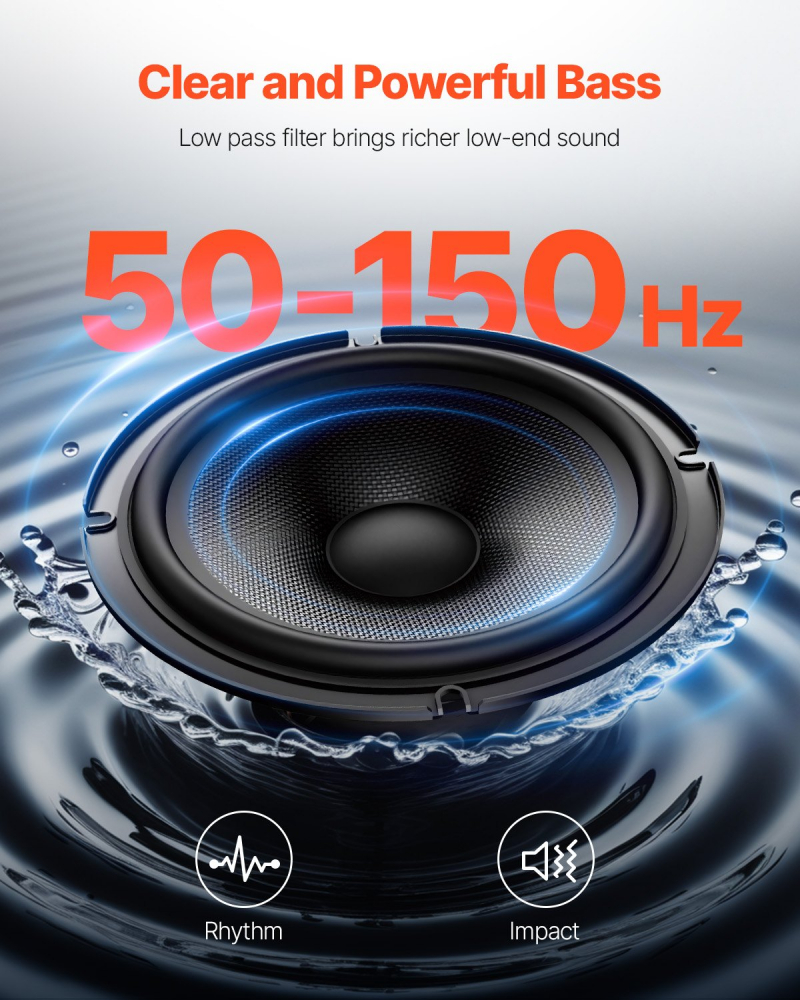 Subwoofer auto sub scaun 10 inch 240W, Subwoofer auto activ cu amplificator incorporat 240w [6]