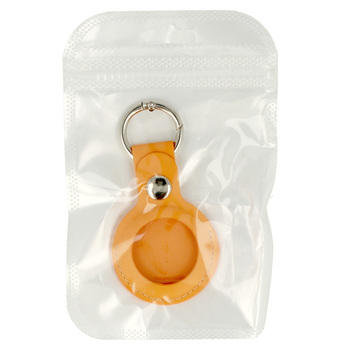 Suport Airtag Husa airtag cu prindere , din Piele Yellow [4]