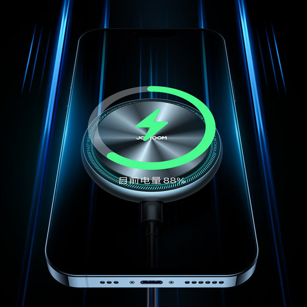 Suport Auto iPhone MagSafe cu incarcare Qi Wireless Induction Charger 15WJoyroom Car Magnetic Holder Qi Wireless Induction Charger 15W (MagSafe for iPhone Compatible) for Dashboard Silver (JR-ZS290) [3]