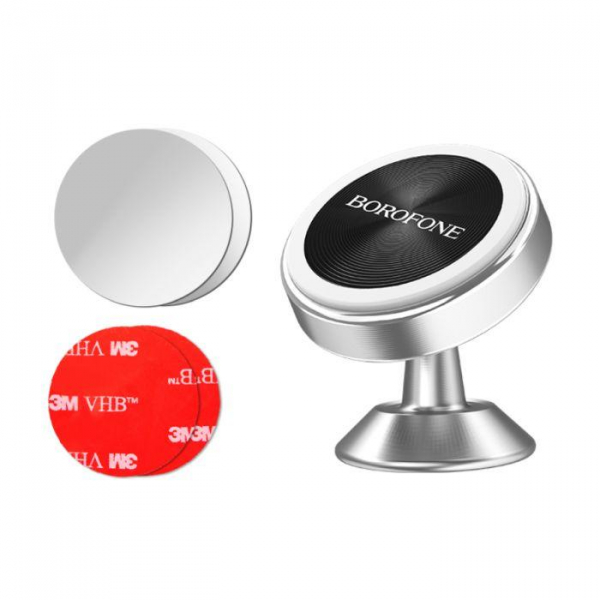 Suport Auto telefon magnetic universal pentru telefon Borofone BH5 Silver [3]