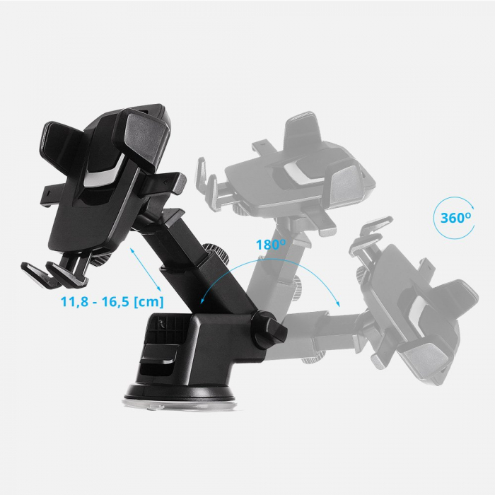 Suport Auto TELEFON Telescopic cu ventuza Suport telefon pentru masina cu ventuza [4]