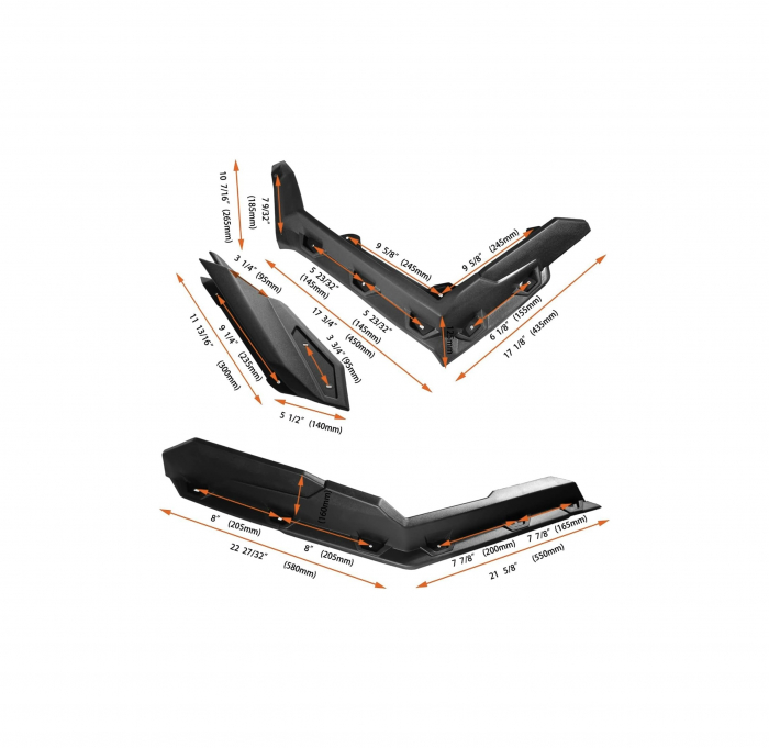 Overfendere Can am Maverick X3/canam/ Extensii aripi maverick /Protectii noroi Can am Maverick X3/ aparatori de noroi Maverick X3 [10]