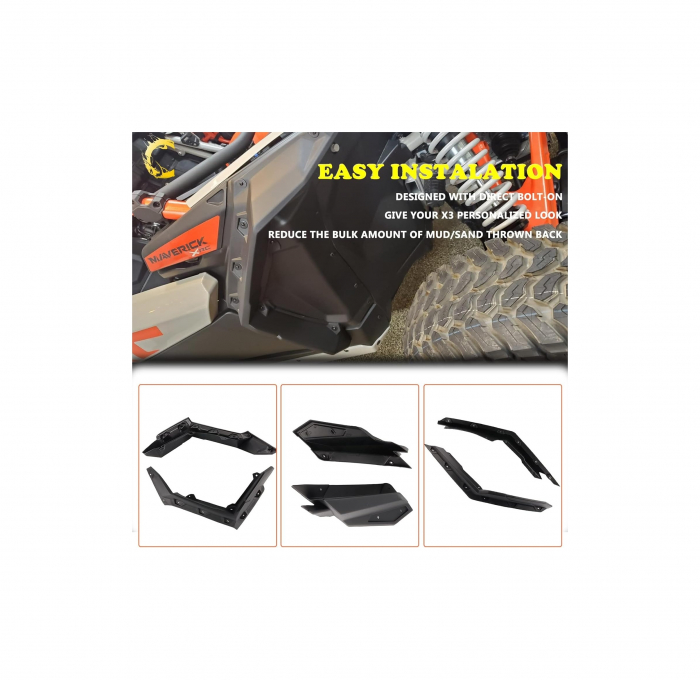 Overfendere Can am Maverick X3/canam/ Extensii aripi maverick /Protectii noroi Can am Maverick X3/ aparatori de noroi Maverick X3 [8]
