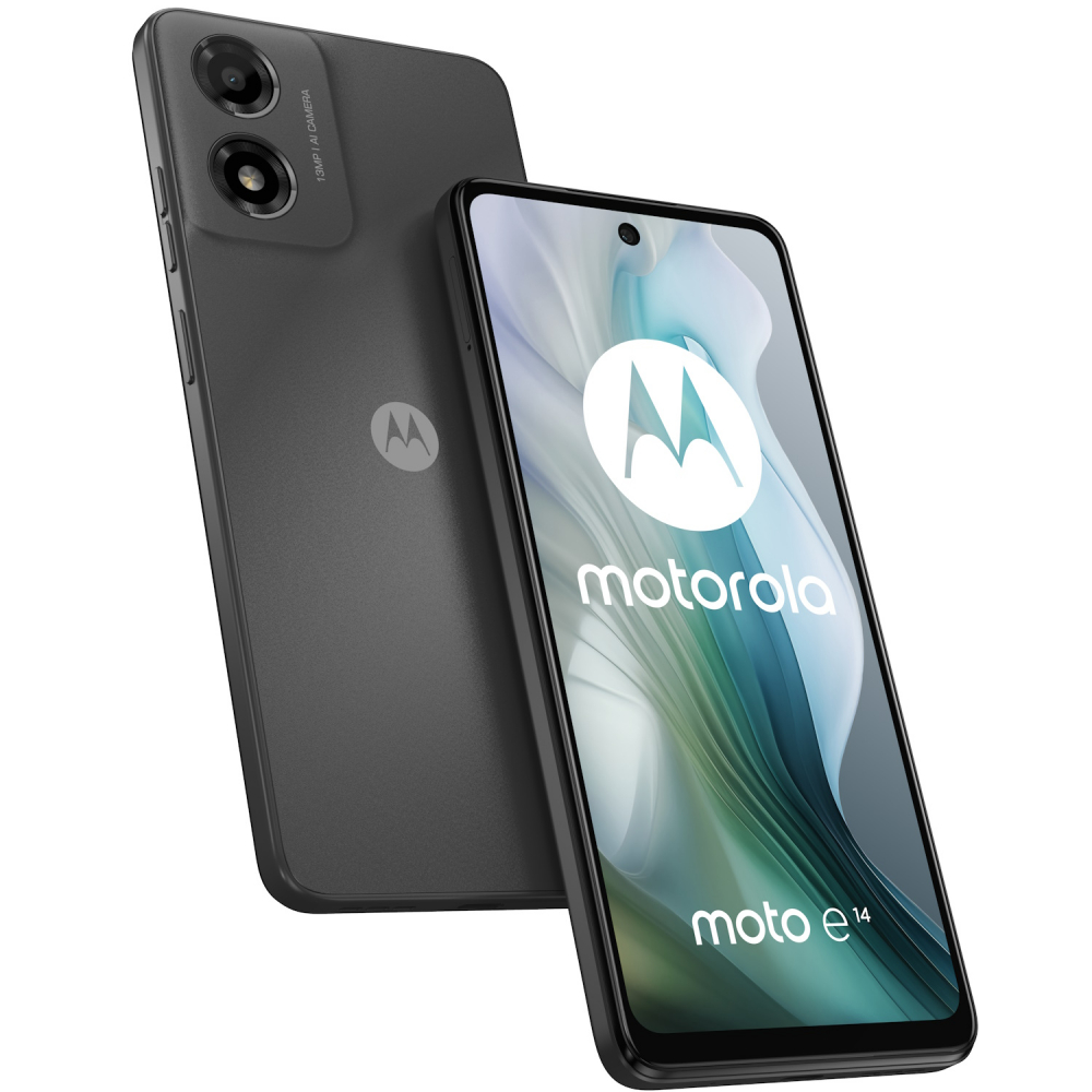 Telefon Dual SIM Motorola Moto e14, Octa Core 1.6 GHz, 64 GB + 2 GB RAM, LTE, Graphite Gray [1]