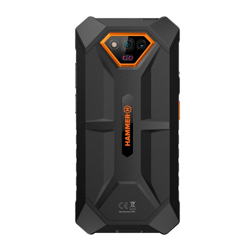 Telefon Hammer Iron V, Display 6.5", 6320mAh, 50mpx,64gb, NFC, ip69, Certificat militar MIL-STD-810H, Orange / telefon rezistent [3]