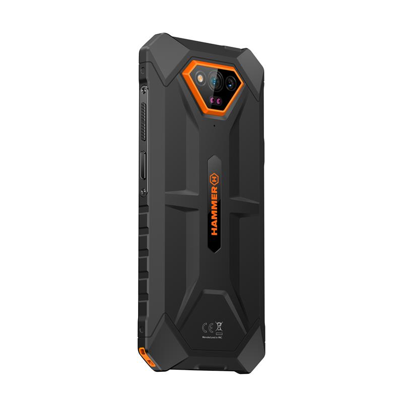 Telefon Hammer Iron V, Display 6.5", 6320mAh, 50mpx,64gb, NFC, ip69, Certificat militar MIL-STD-810H, Orange / telefon rezistent [2]