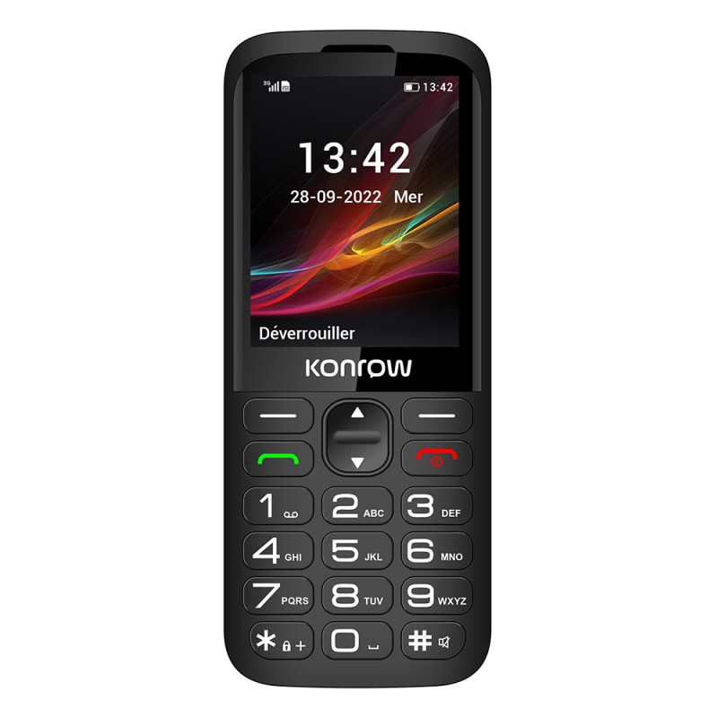 Telefon Konrow Senior 280 ,Display mare 2.8", cu doc incarcare, 2G / Telefon cu taste butoane / Telefon batrani [2]