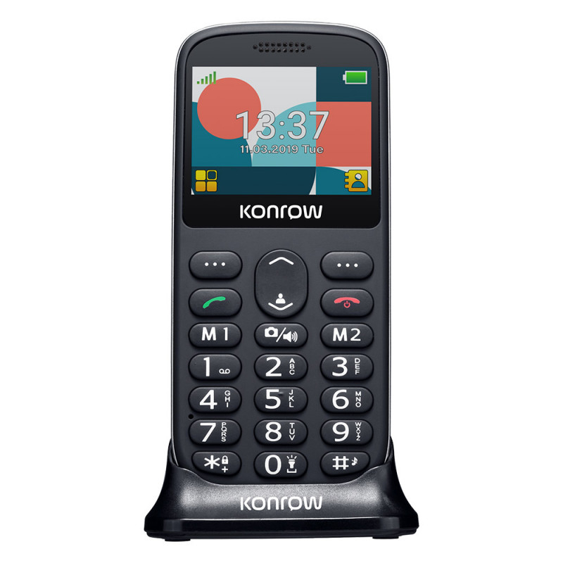 Telefon Konrow 231 ,Display mare 2.31", cu doc incarcare, 2G / Telefon cu taste butoane / Telefon batrani [4]