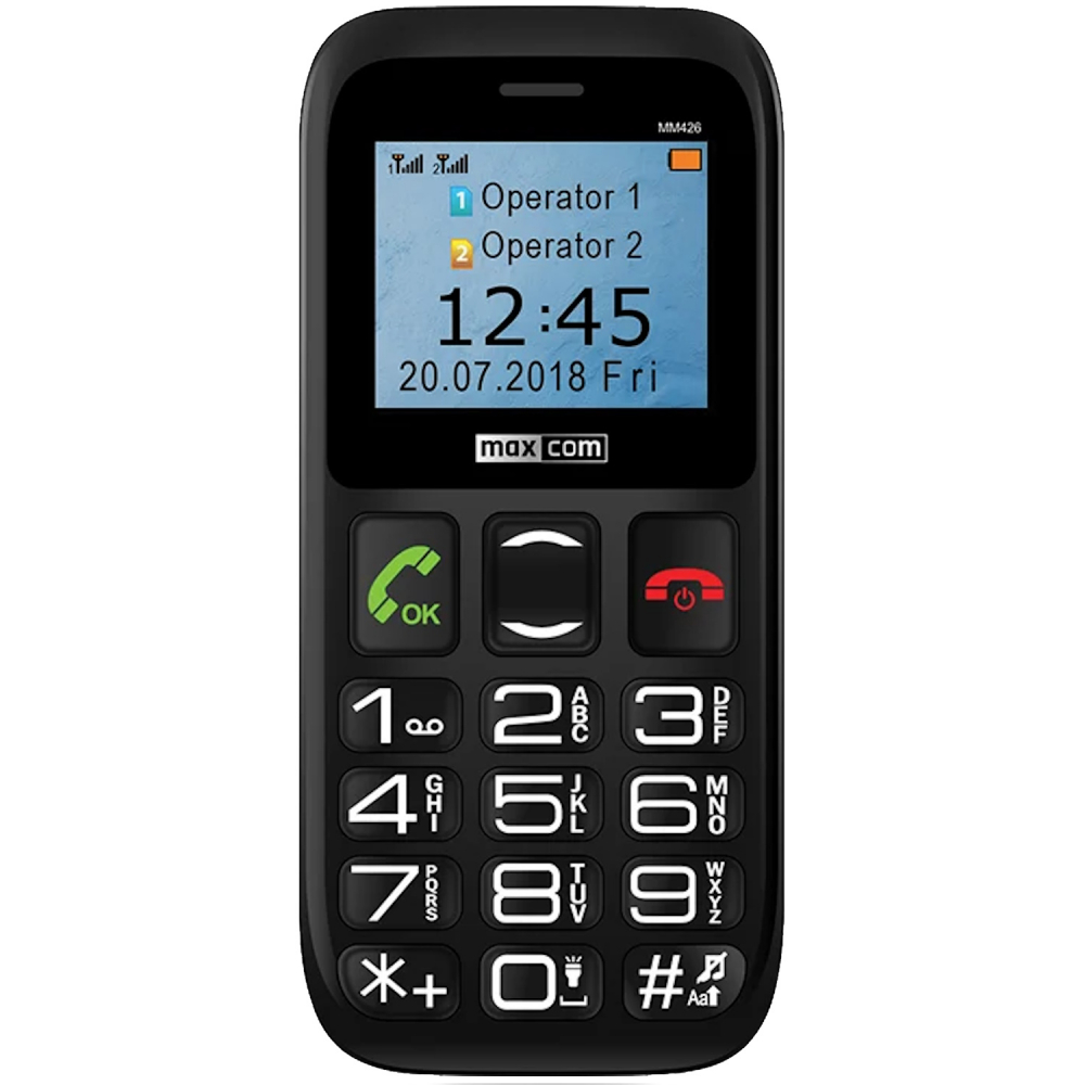 Telefon MaxCom Comfort MM426 SE 2G, Black, Dual SIM  Black / Telefon Taste MM426 / Telefon Seniori batrani [2]