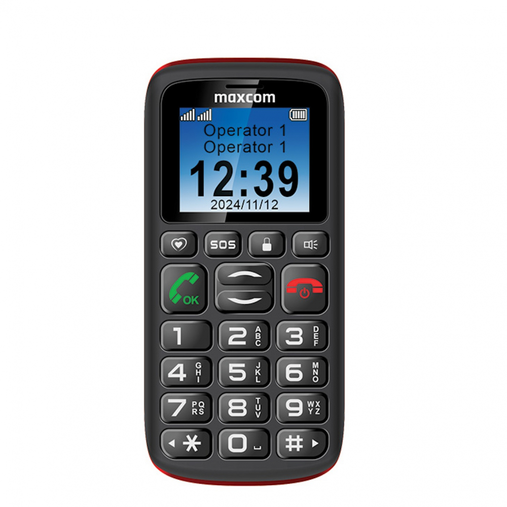 Telefon MaxCom Telefon mobil Dual SIM MaxCom Comfort MM428L, Black/ Telefon Taste MM428 / Telefon Seniori batrani [1]