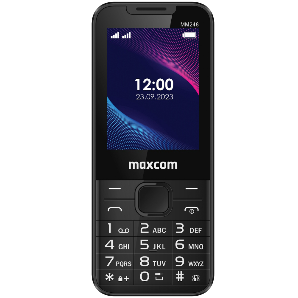 Telefon MaxCom Classic MM248 4G, Black, Dual SIM  Black / Telefon Taste MM248 / Telefon Seniori batrani [3]