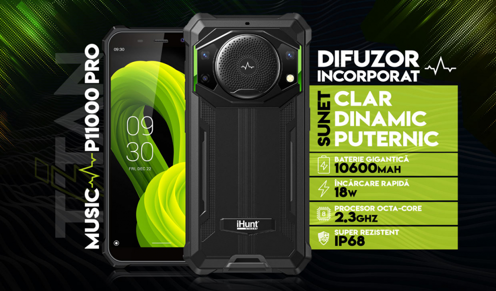 Telefon Mobil iHunt Titan Music P11000 Pro Green [7]