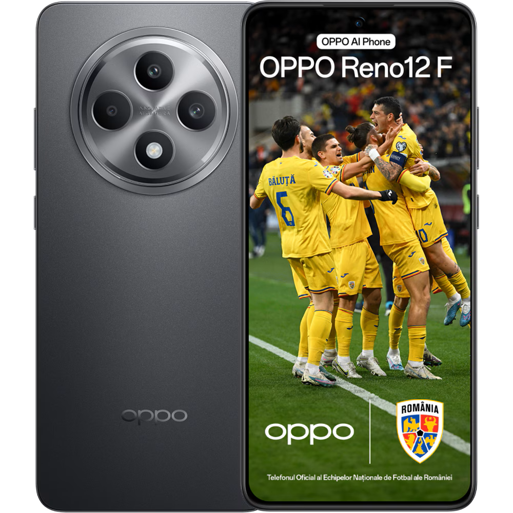 Telefon OPPO Reno 12F, 4G, Dual SIM, 256GB, 8GB RAM, 4G, Matte Grey [2]