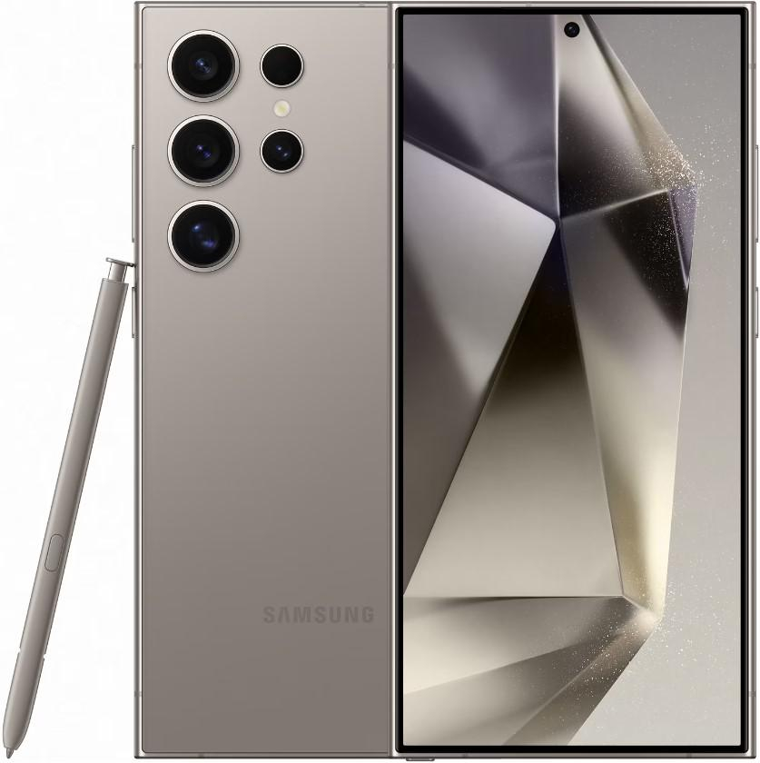 Telefon mobil Samsung Galaxy S24 Ultra, Dual SIM, 12GB RAM, 512GB, 5G, Titanium Gray [1]