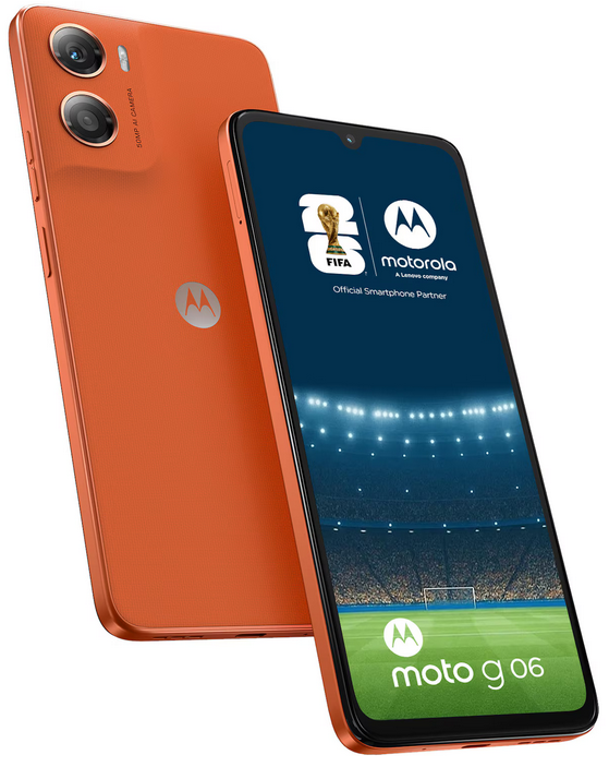 Motorola Moto G06 128GB 4GB RAM portocaliu – vedere frontală [1]