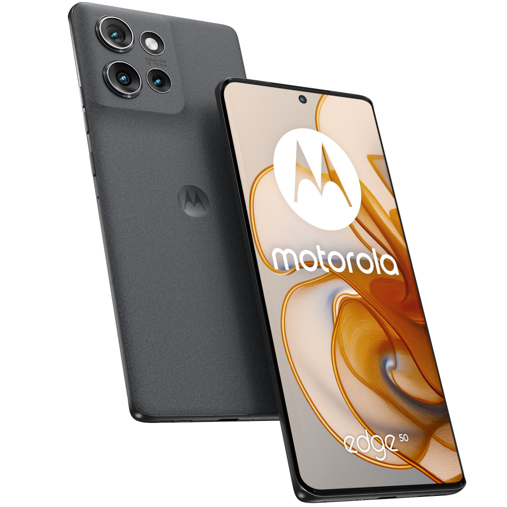 Telefon mobil Dual SIM Motorola Edge 50, 5G, Octa Core 2.5 GHz, 512 GB + 12 GB RAM, Koala Grey [1]