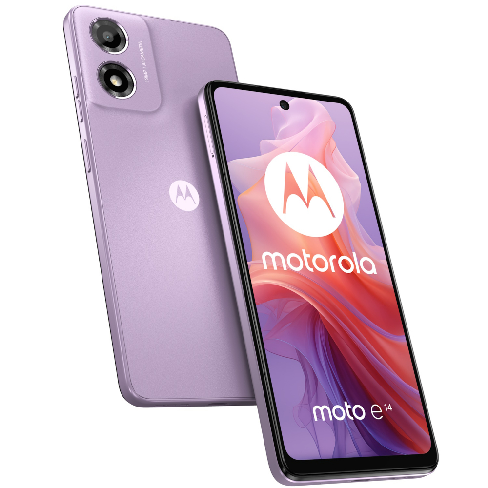 Telefon Motorola Moto E14, Octa Core 1.6 GHz, 64 GB + 2 GB RAM, LTE,Dual SIM, Pastel Purple [1]