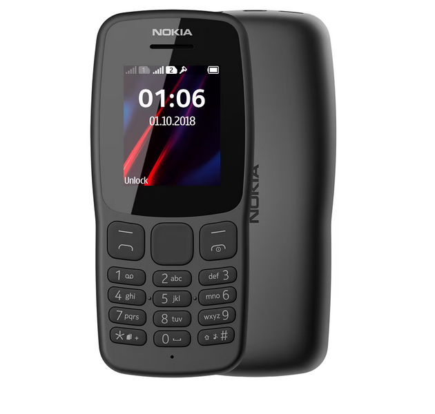 Telefon Nokia 106, Display 1.8 inch, 4MB 4MB 2g Dual Sim Black, Telefon cu taste / Telefon seniori [1]