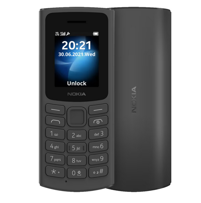 Telefon Nokia HMD 105 4G, Display 2.4", IP54, Black / Telefon cu butoane / Telefon seniori / Telefon batrani [5]