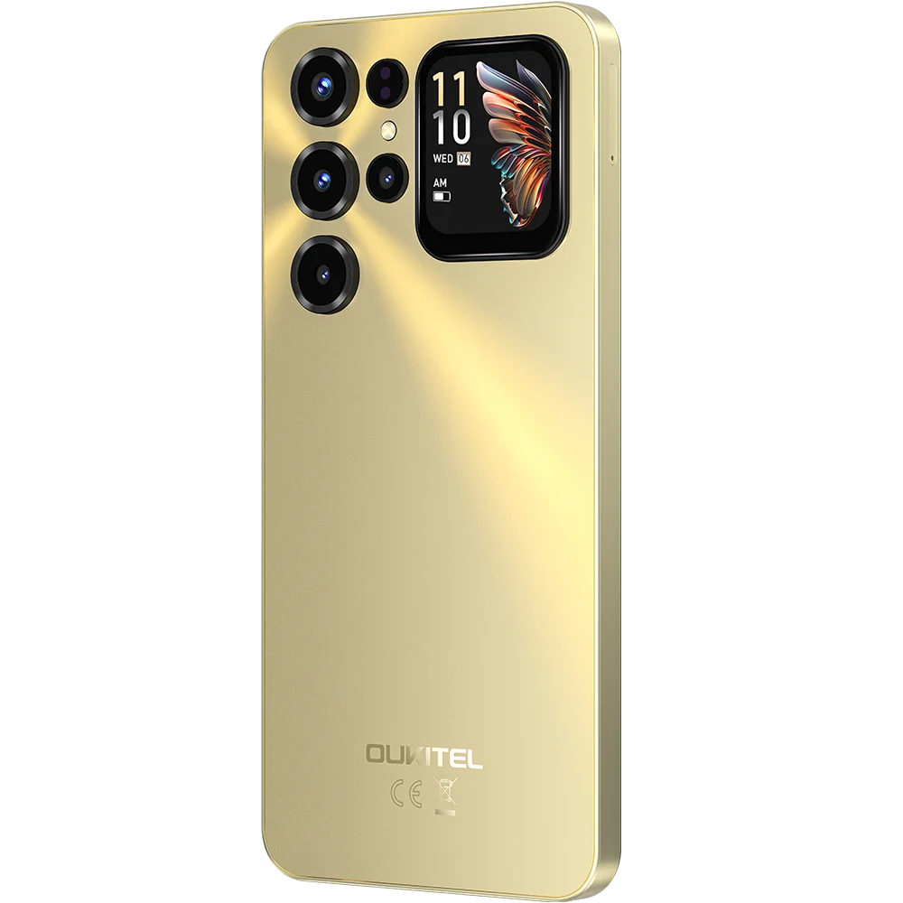 Telefon Oukitel C68 Plus, 4G, Display 7.2" 120Hz + 1.81", T615, 8GB RAM, 128GB, 6000mAh, Android 15, Gold, telefoane ieftine [2]
