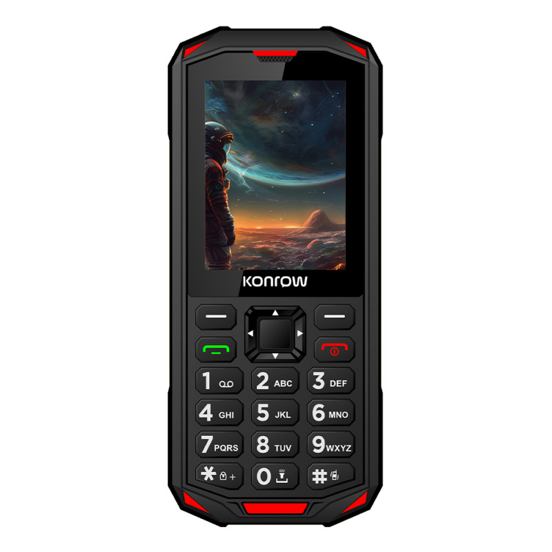 Telefon rezistent Konrow Stone Next (IP68 Certified Shockproof Phone - 2.4'' - Wifi Hotspot - 4G - Dual Sim) Black Telefon Taste [4]