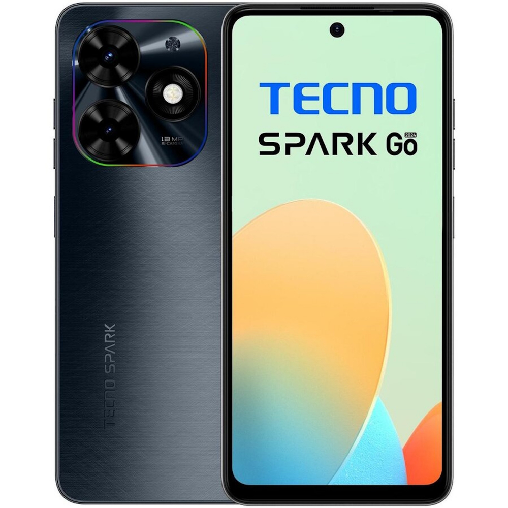 Telefon Tecno Spark GO (2024), Dual SIM, 3GB RAM, 64GB, Gravity Black [1]