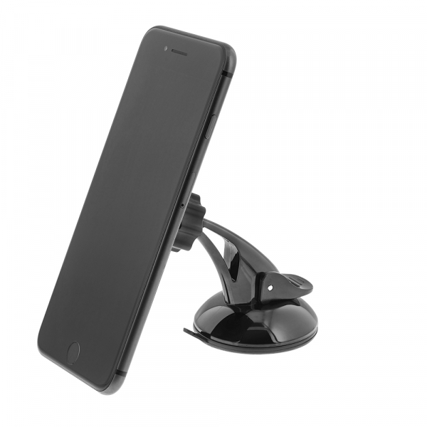Suport auto pentru telefon Tellur, magnetic, montare geam/bord cu ventuza, Negru [3]